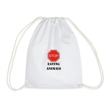 Stop Eating Animals - Turnbeutel - Weiß - Vorne