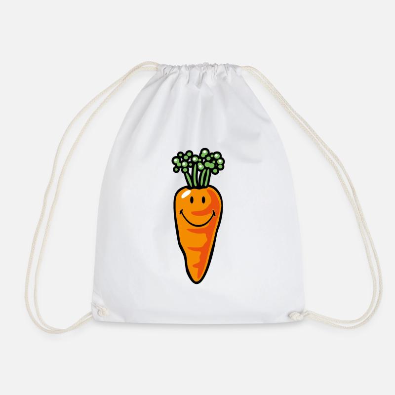 Smiley Carrot - Turnbeutel - Weiß
