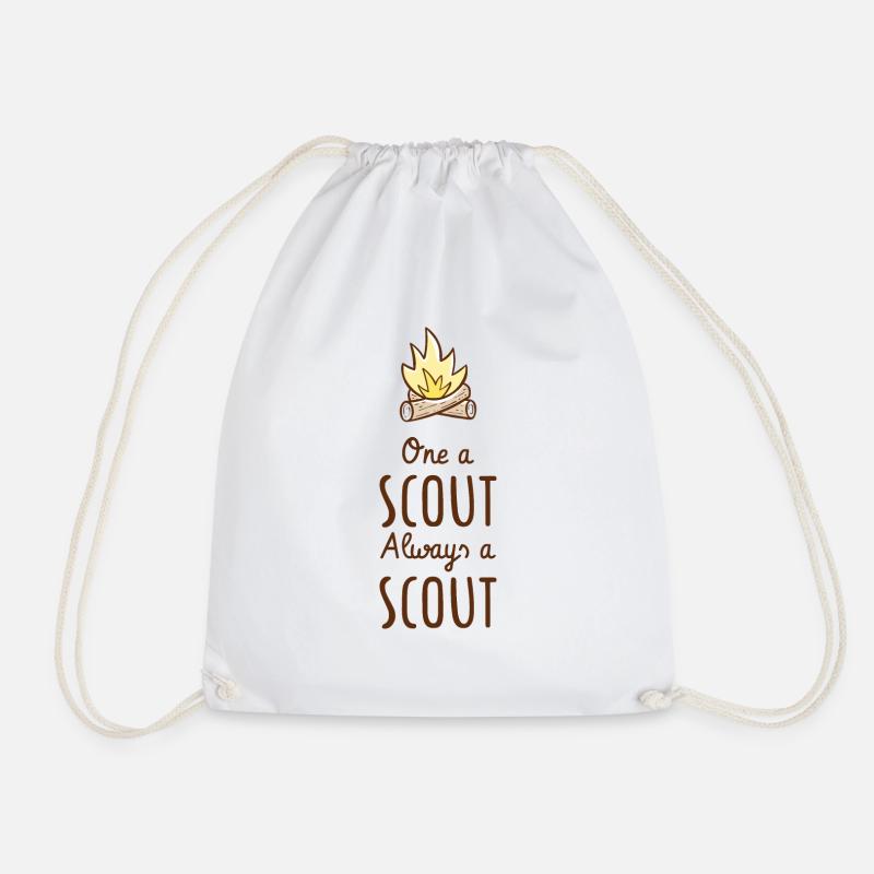 One a scout Always a scout - Drawstring Bag - white