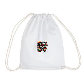 Explosion géométrique de 67 couleurs - Sac de sport léger - blanc - Devant