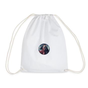 Knight's love under the stars - Drawstring Bag - white - Front