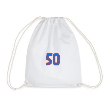 50. 50 ANS. 50e ANNIVERSAIRE. ANNIVERSAIRE 50 ANS. - Sac de sport léger - blanc - Devant