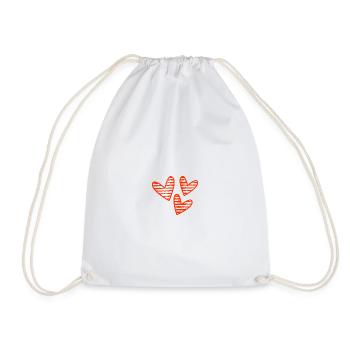 HEART. THANK YOU. MISTRESS. MASTER. THANK YOU MISTRESS. - Drawstring Bag - white - Front