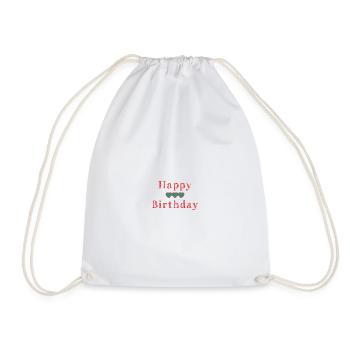 HAPPY BIRTHDAY - Sac de sport léger - blanc - Devant