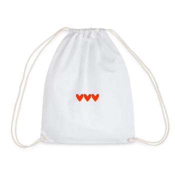 HEART. THANK YOU. MISTRESS. MASTER. THANK YOU MISTRESS. - Drawstring Bag - white - Front