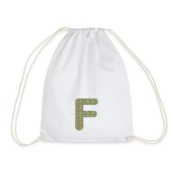 Coeur coloré F Design – Unique et élégant ! - Sac de sport léger - blanc - Devant