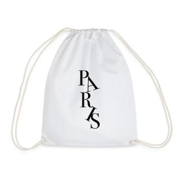 Paris - Drawstring Bag - white - Front