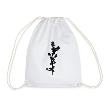 Lucerne Agriculture Organic Funny Gift Flowers - Drawstring Bag - white - Front