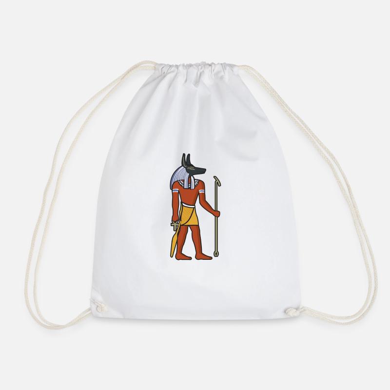 Ägypten Hieroglyphen Ra Anubis Horus Pyramide Nil - Turnbeutel - Weiß