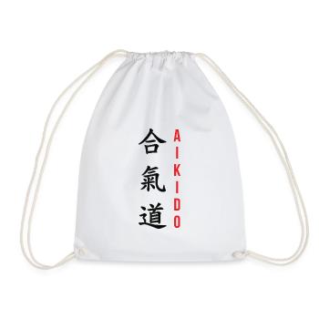 Aikido – Kampfsport – Aikido - Turnbeutel - Weiß - Vorne