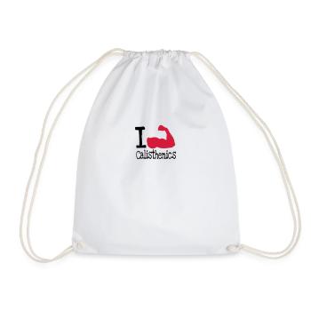 J'adore calisthenics_red - Sac de sport léger - blanc - Devant