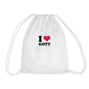 i love gott - Turnbeutel - Weiß - Vorne