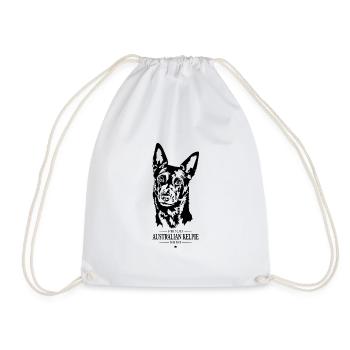 Australian Kelpie Mom Herding Dogs Dogs Wilsigns - Drawstring Bag - white - Front