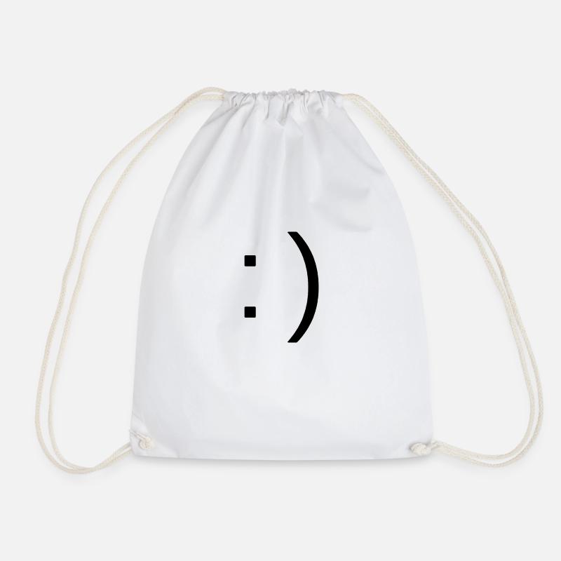 Smile - Turnbeutel - Weiß