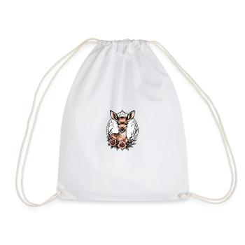 Style de tatouage fauve - Sac de sport léger - blanc - Devant