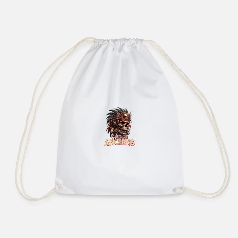The Wisdom of the Ancients - Drawstring Bag - white