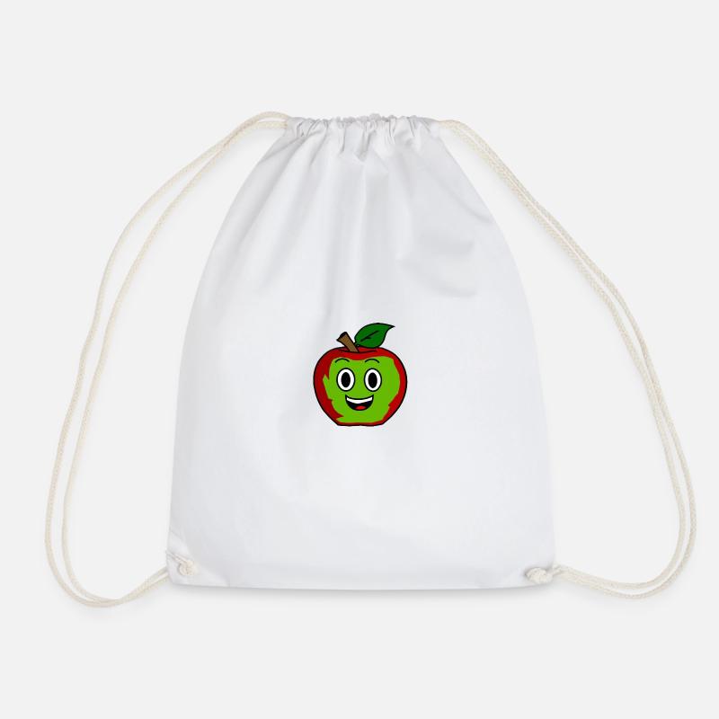 Funny Apfel - Turnbeutel - Weiß
