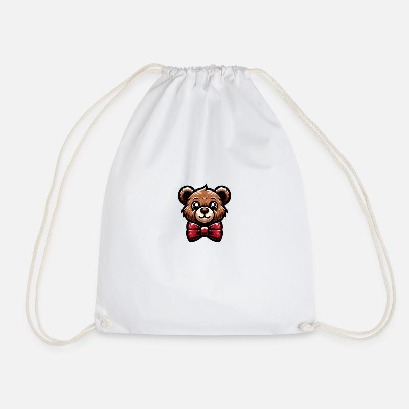 Süßer Teddybär - Turnbeutel - Weiß