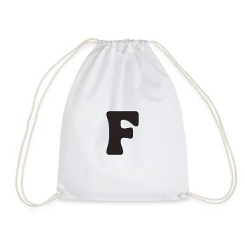 F - Drawstring Bag - white - Front