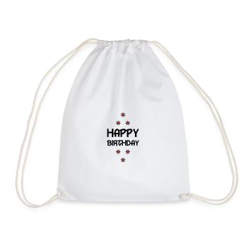 HAPPY BIRTHDAY - Sac de sport léger - blanc - Devant