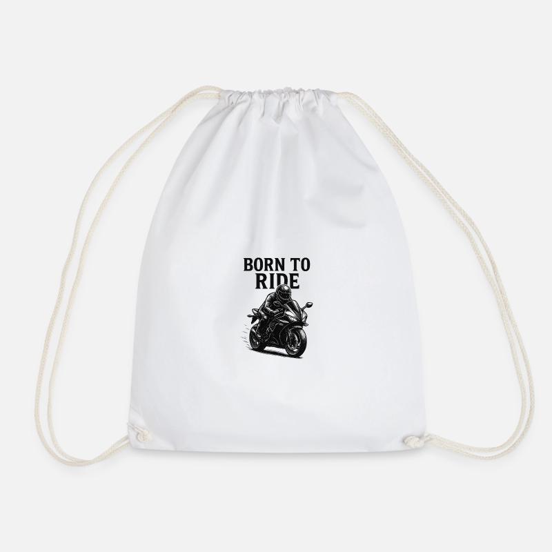 Born to Ride - Turnbeutel - Weiß
