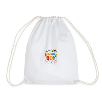 Défilé de couleurs pour garçon d’anniversaire - Sac de sport léger - blanc - Devant