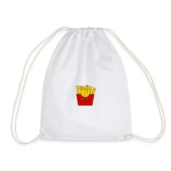 Pommes frites - Turnbeutel - Weiß - Vorne