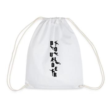 boulderer - Drawstring Bag - white - Front