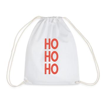 HOHOHO Père Noël - Sac de sport léger - blanc - Devant