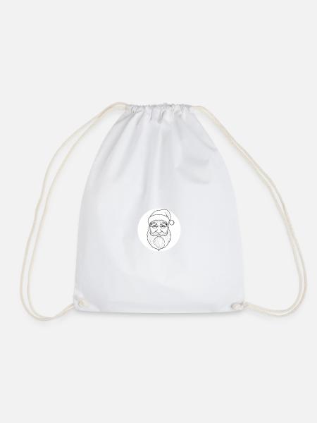 Santa Claus 6 - Drawstring Bag - white