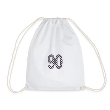 90. 90 ANS. 90e ANNIVERSAIRE. ANNIVERSAIRE 90 ANS. - Sac de sport léger - blanc - Devant
