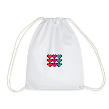 THANK YOU. MISTRESS. HEART. MASTER. THANK YOU MISTRESS. - Drawstring Bag - white - Front
