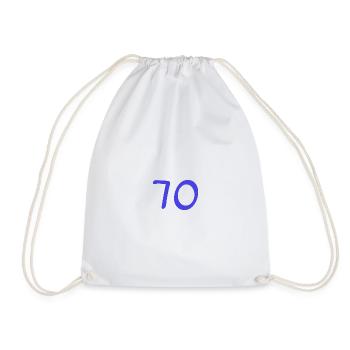 70. 70 YEARS. 70TH ANNIVERSARY. 70TH ANNIVERSARY. - Drawstring Bag - white - Front