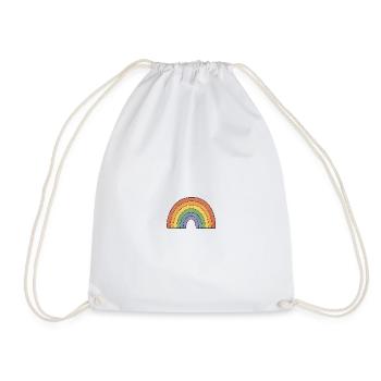 TINY ACTIVISTS | Rainbow - Drawstring Bag - white - Front