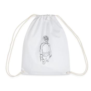 Petit catcheur - Sac de sport léger - blanc - Devant