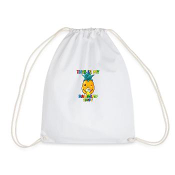 Voici ma chemise hawaïenne Hawaii Beach Ananas - Sac de sport léger - blanc - Devant