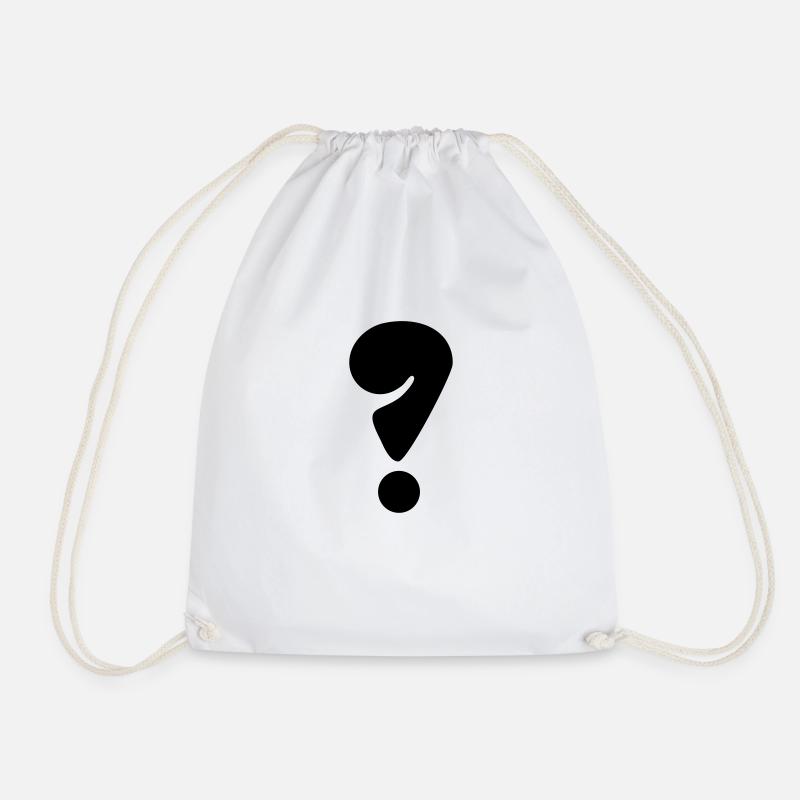 Surprise class mark - Drawstring Bag - white