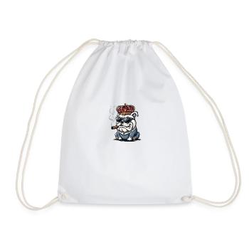 Cool Dog - Drawstring Bag - white - Front