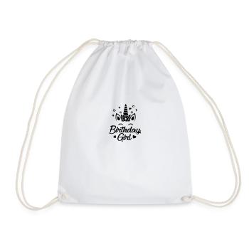 idée cadeau licorne anniversaire de fille licorne - Sac de sport léger - blanc - Devant