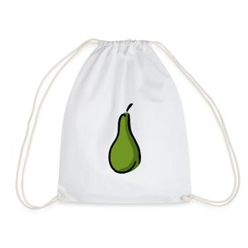 Pear green - Drawstring Bag - white - Front