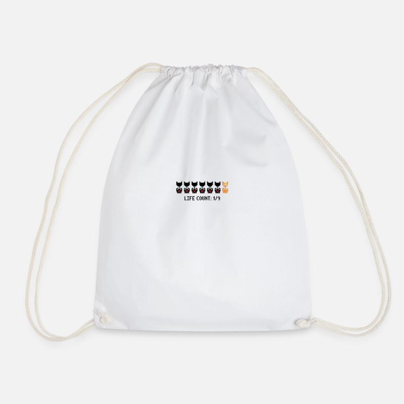 Final Life - Drawstring Bag - white
