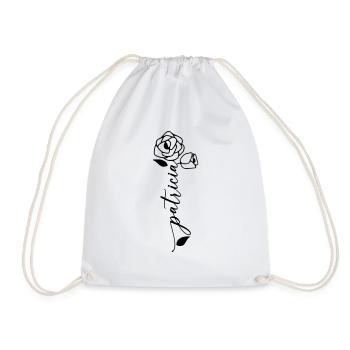 Patricia Nom Prénom Nom Fleur - Sac de sport léger - blanc - Devant