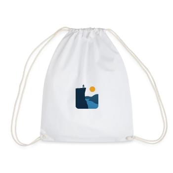 Preikestolen – Norwegian Landmark - Drawstring Bag - white - Front
