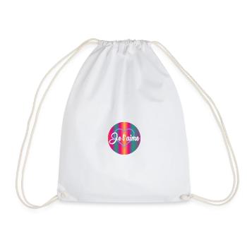 MOTHER'S DAY. HAPPY MOTHER'S DAY. MOM - Drawstring Bag - white - Front