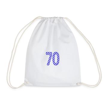 70. 70 YEARS. 70TH ANNIVERSARY. 70TH ANNIVERSARY. - Drawstring Bag - white - Front