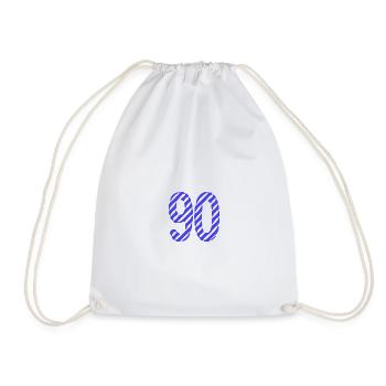 90. 90 YEARS. 90TH ANNIVERSARY. 90TH ANNIVERSARY. - Drawstring Bag - white - Front