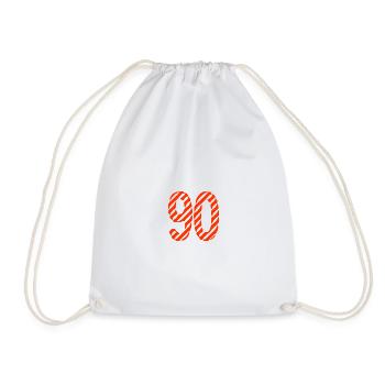 90. 90 ANS. 90e ANNIVERSAIRE. ANNIVERSAIRE 90 ANS. - Sac de sport léger - blanc - Devant