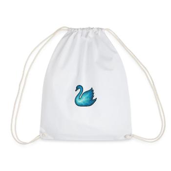 Soul Animal and Guardian Being: Swan - Drawstring Bag - white - Front