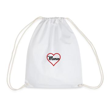 FÊTE DES MÈRES. MAMAN - Sac de sport léger - blanc - Devant