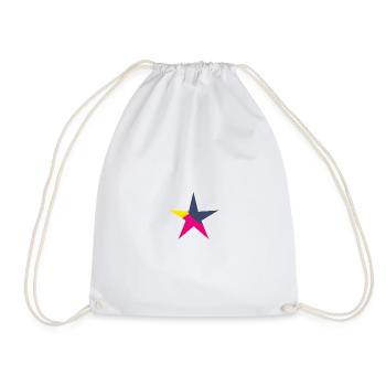 STAR. STARS. CHRISTMAS. CHRISTMAS ISLAND. NEW YEAR'S DAY - Drawstring Bag - white - Front